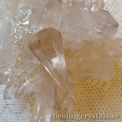 facettslipad pendel bergkristall