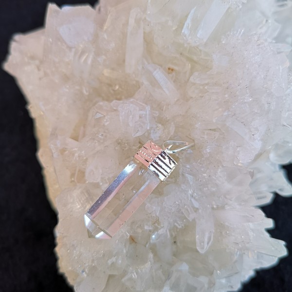 bergkristall halsband