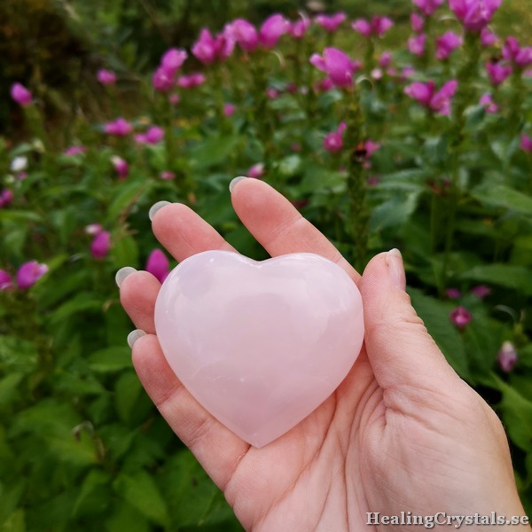 hjärta rosa kalcit